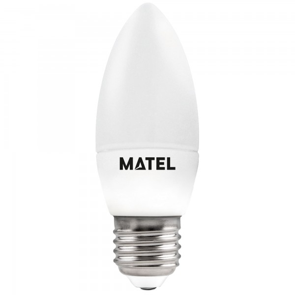 Bomb.led vela 3 intensid.e27 5w.cal