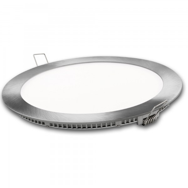 Downlight led redondo plata  9w.fria