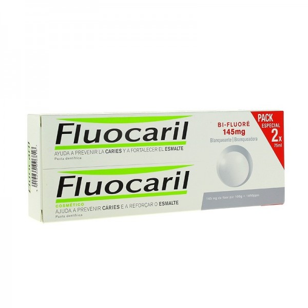 Fluocaril Bifluore 145mg Pasta Blanqueadora 2x75 ml Promo