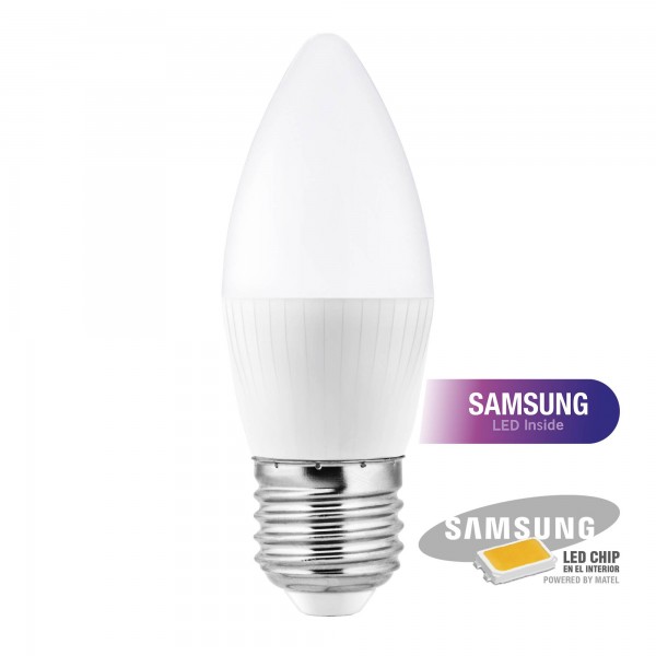 Bomb.led samsung vela e27 8w.fria (caja de 10 unidades)