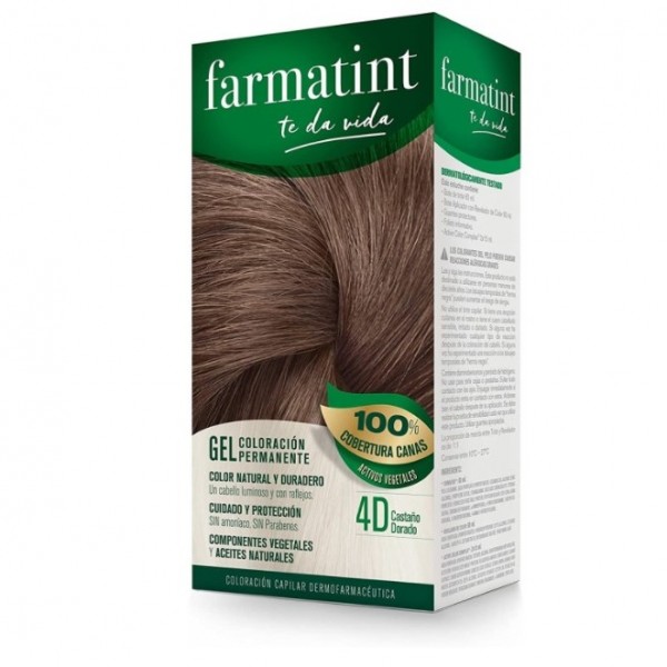 Farmatint Gel 4d Castaño Dorado (Sin Amoniaco) 1