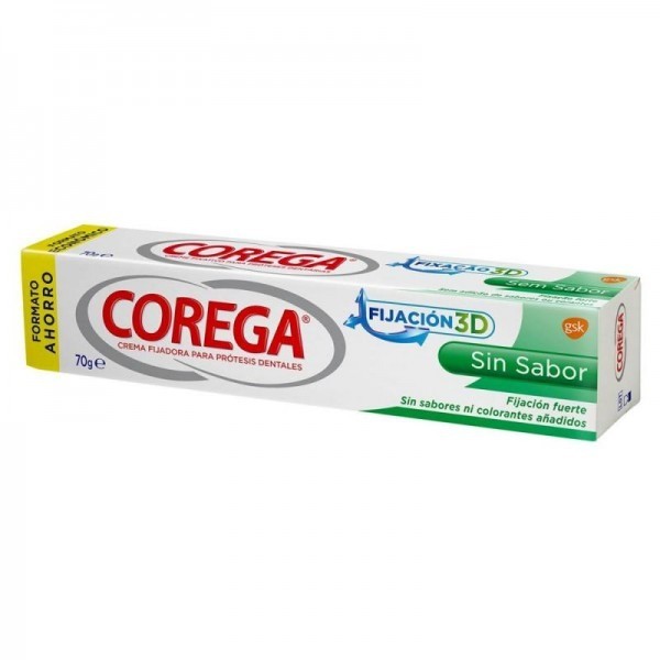 Corega Extra Fuerte Crema Fijadora Sin Sabor 70 g