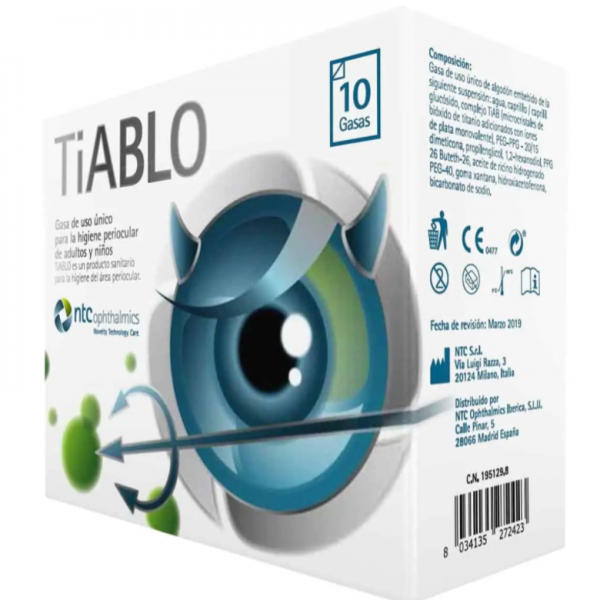 Ntc Tiablo Gasas Perioculares Estériles 10 Unidades