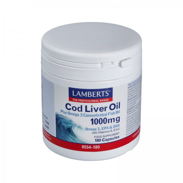 Aceite de Higado de Bacalao 1000mg 180 Caps 8554