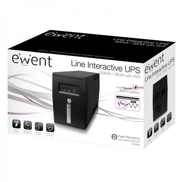 Ewent sai ew3946 ups 600va line interactive
