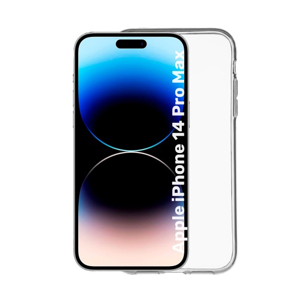Jc funda trasera silicona en color transparente / apple iphone 14 pro max
