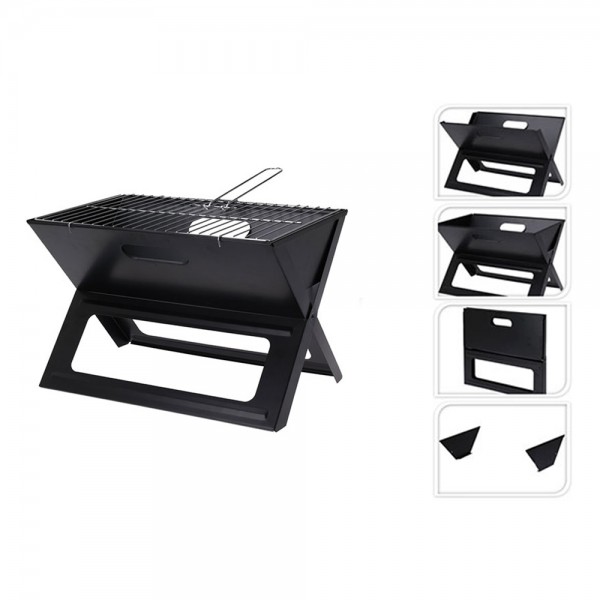 Barbacoa plegable en forma de x