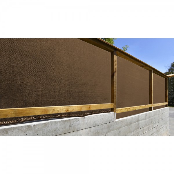 Malla de ocultacion premium marrón 1 x 5 m
