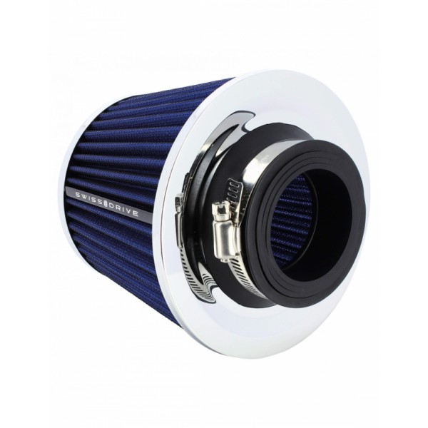 Filtro de Aire Universal para Coche Incluye 4 Adaptadores 60mm 65mm 70mm 77mm Color Azul