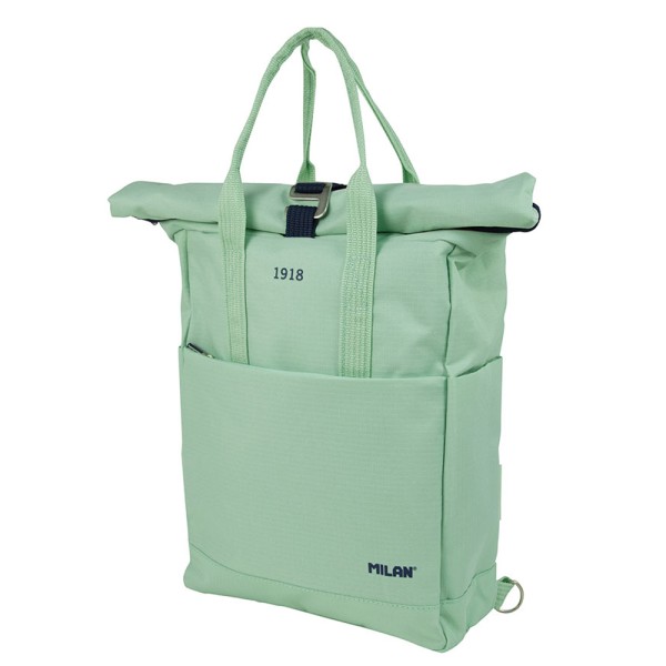 Mochila urbana con cierre superior enrollable 10 l. serie 1918, verde