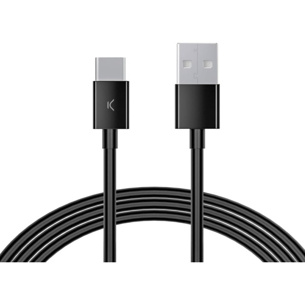 Ksix cable usb-c usb-a 3m negro