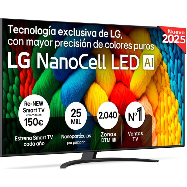 Lg nanocell 86nano81a6a / televisor smart tv 86" ultra hd 4k nanocell led hdr