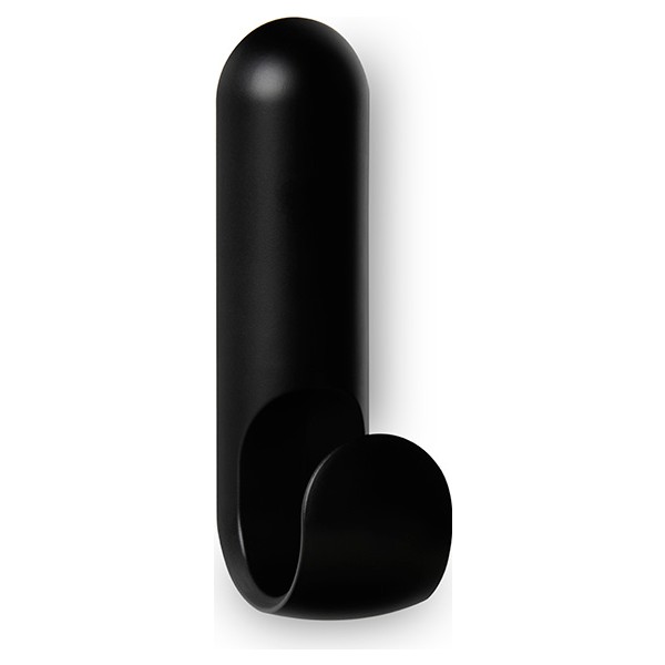 Colgador adhesivo atlas negro (pack 2 unidades)