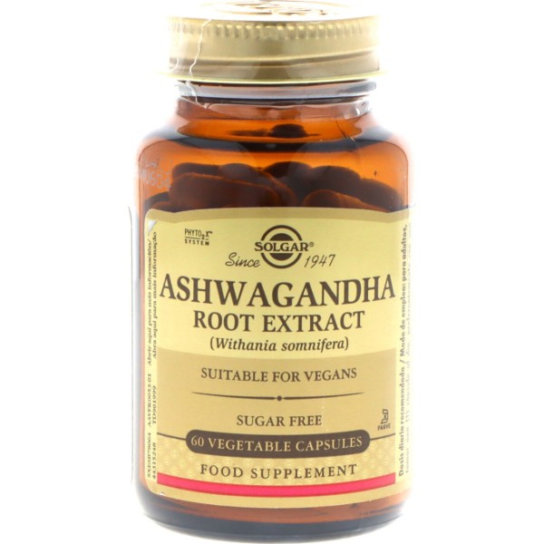 Solgar Ashwagandha Extracto de Raíz 60 Cápsulas Vegetales