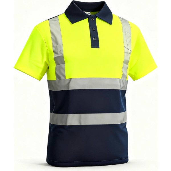 Polo reflectante m/corta t.  m