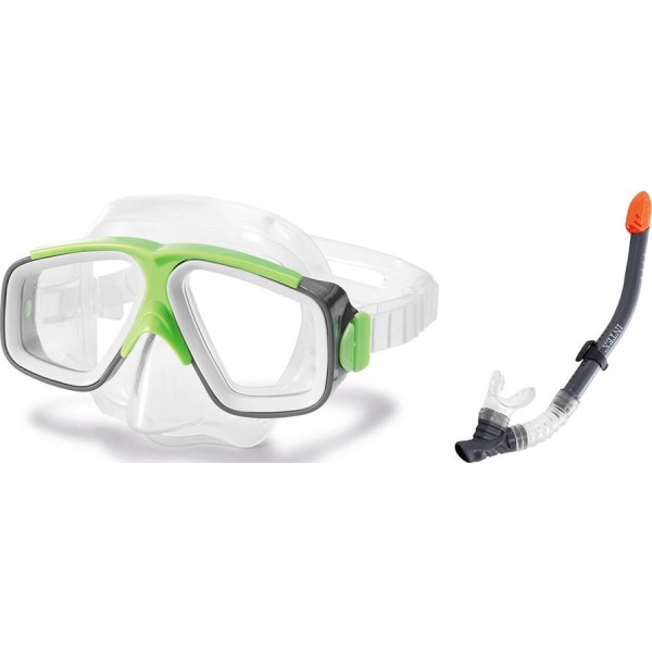 Gafas y tubo de buceo