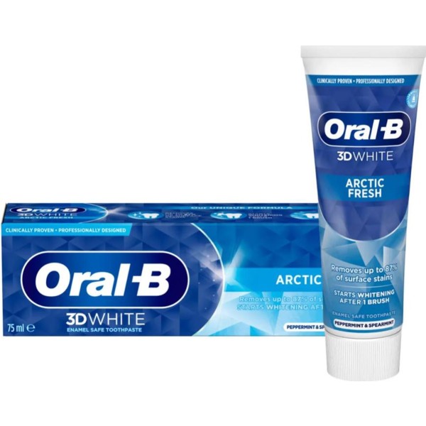 Oral b 3d white dentifrico artic fresh 75ml