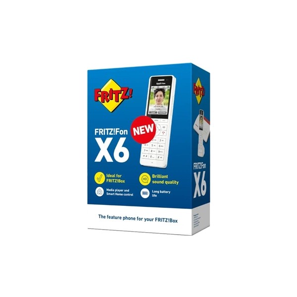 Fritz!fon x6 teléfono inalámbrico blanco 300 m